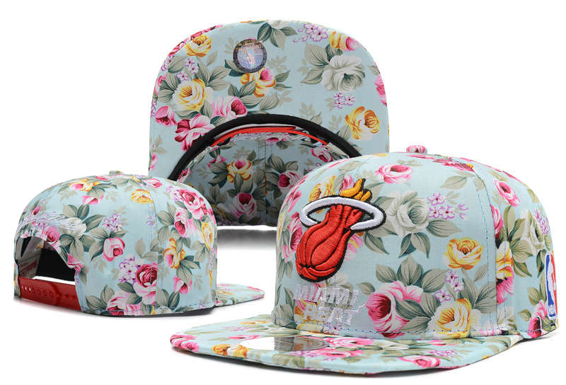 Miami Heat Snapback Hat DF 6 0613